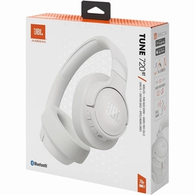 JBL Tune 720 BT Wireless Over-Ear Headphones  White bluetooth headphones, cheap wireless headphones, headphones with mic