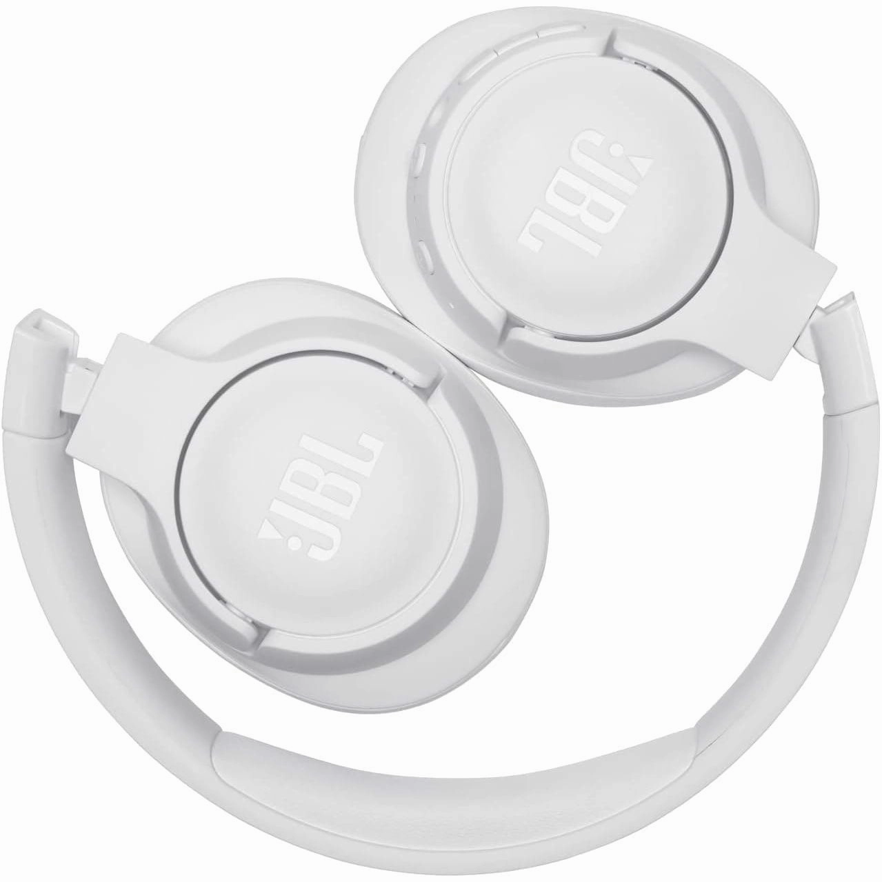 JBL Tune 760NC Over-Ear Headphones - Wired/Wireless, Active Noise Cancelling, Built-In Mic, Hands-Free Controls - White
