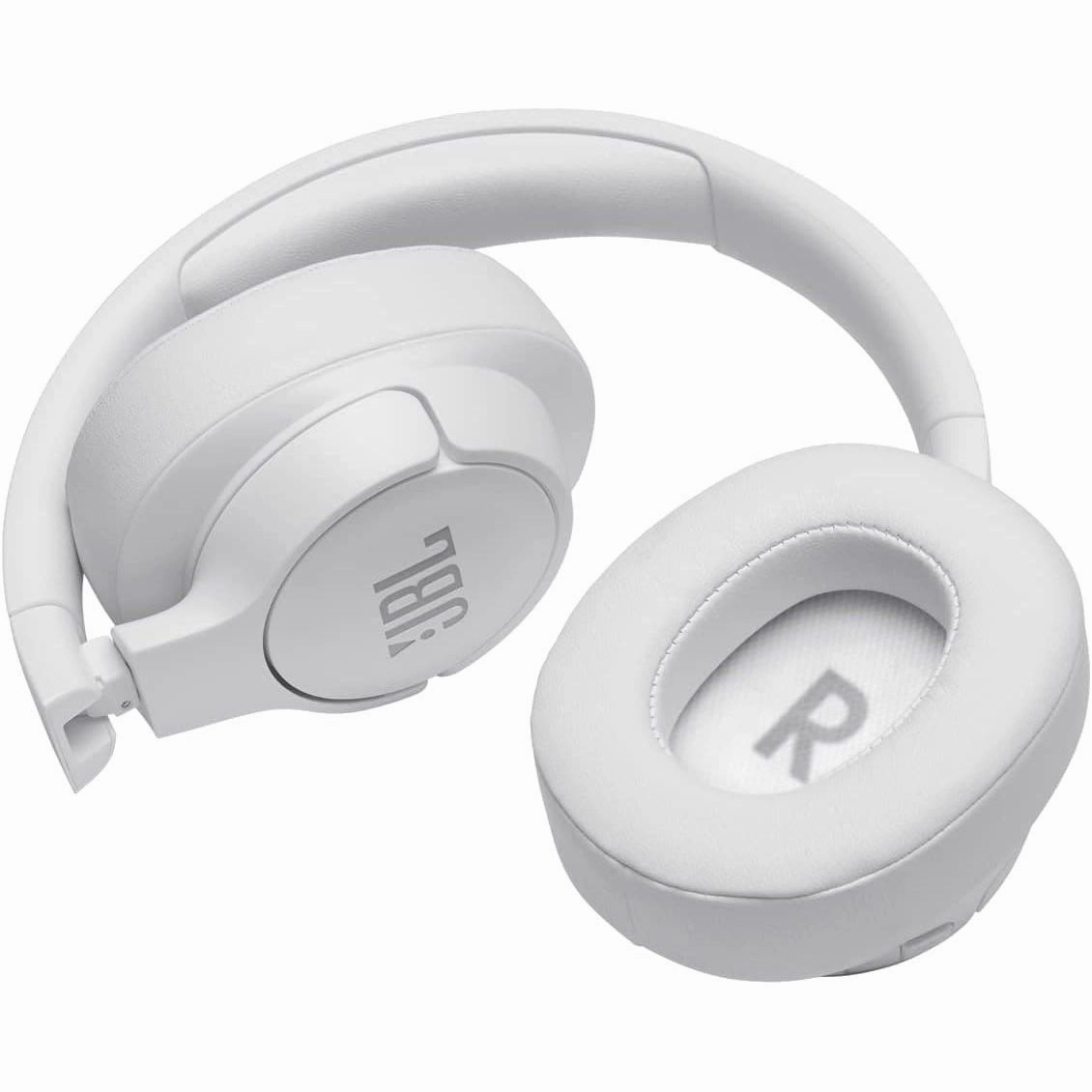 JBL Tune 760NC Over-Ear Headphones - Wired/Wireless, Active Noise Cancelling, Built-In Mic, Hands-Free Controls - White