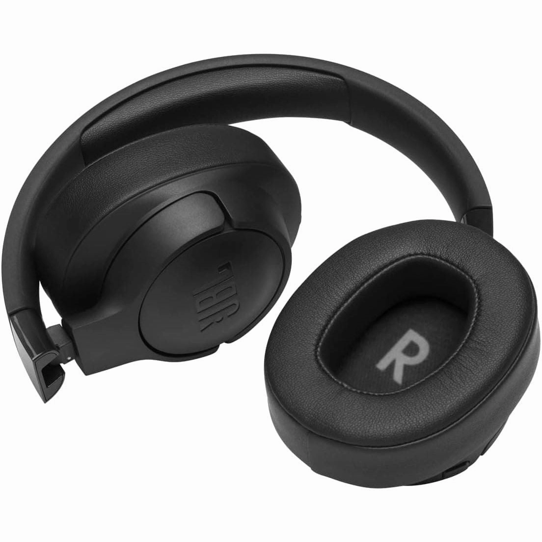 JBL Tune 760NC Wired and Wireless Over-Ear Headphones with Built-In Microphone, Active Noise Cancelling and Hands-Free Controls, in Black