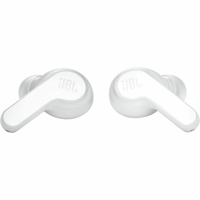 JBL Wave 200 TWS Wireless Earbuds  Deep Bass, Bluetooth, IPX2, Charging Case - White