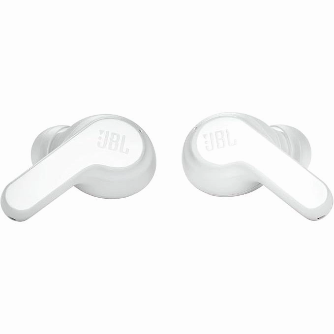 JBL Wave 200 TWS Wireless Earbuds  Deep Bass, Bluetooth, IPX2, Charging Case - White