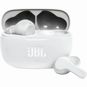 JBL Wave 200TWS True Wireless Earbuds - Bluetooth, Deep Bass, IPX2, Charging Case, White buy laptop online, cheap gaming laptop, best business laptops