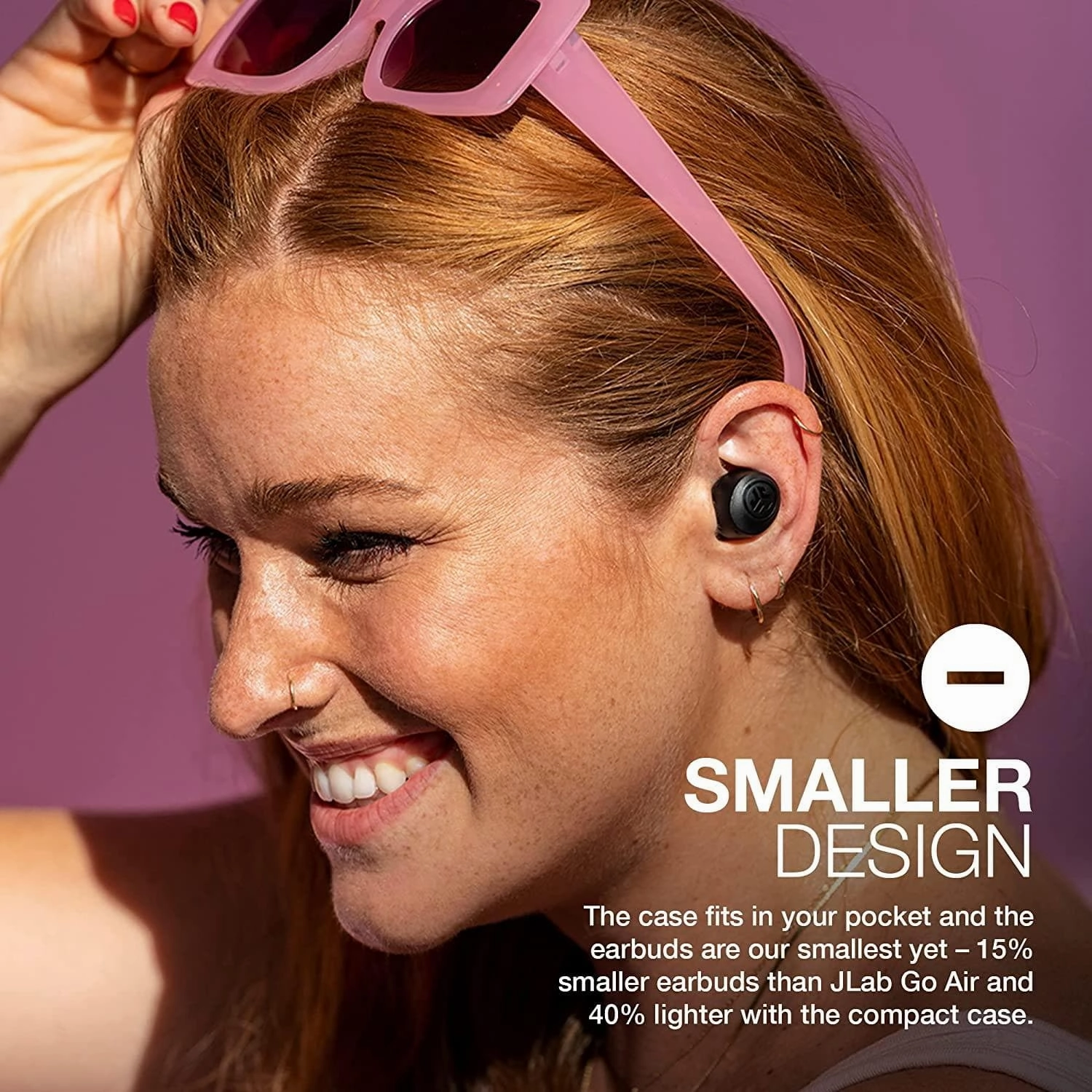 JLab GO Air Pop In-Ear True Wireless Earbuds - Black