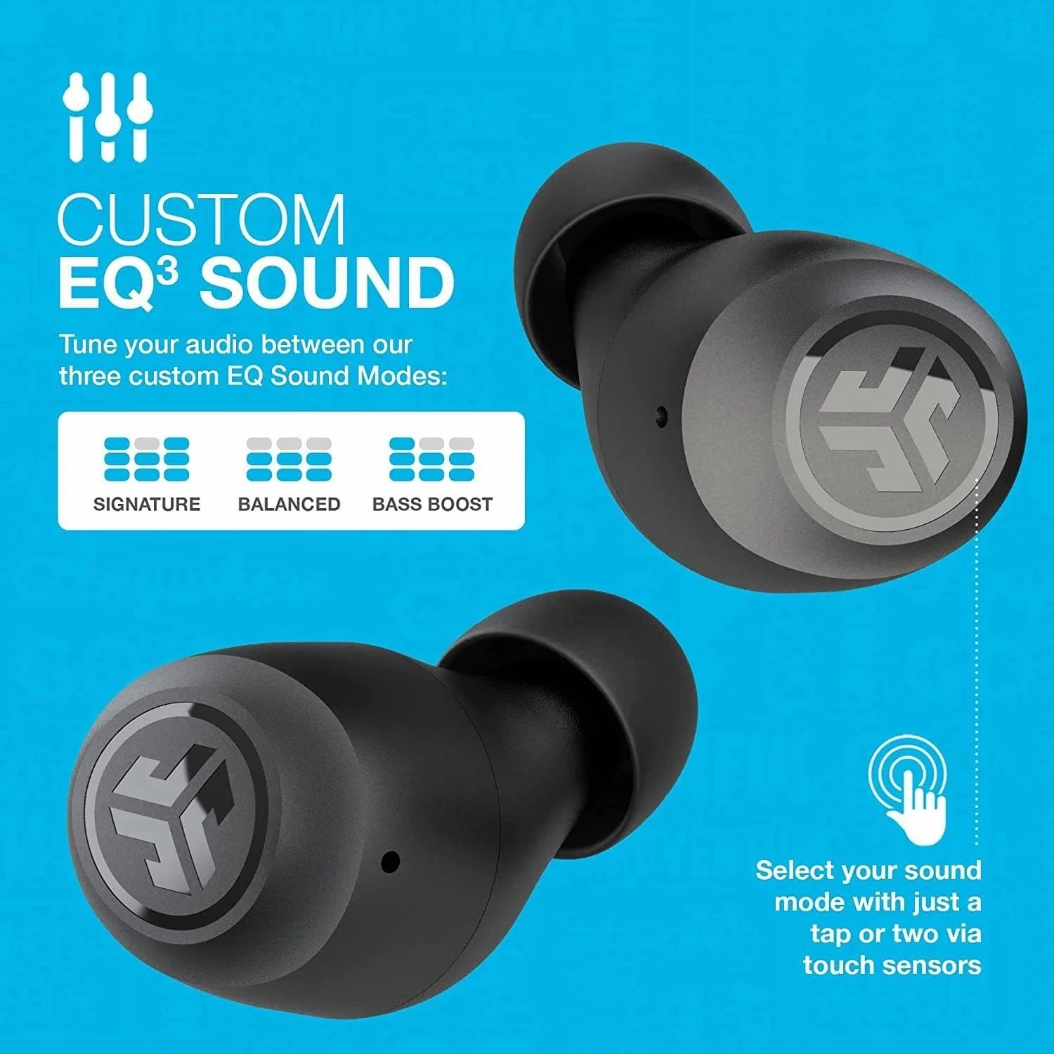 JLab GO Air Pop In-Ear True Wireless Earbuds - Black