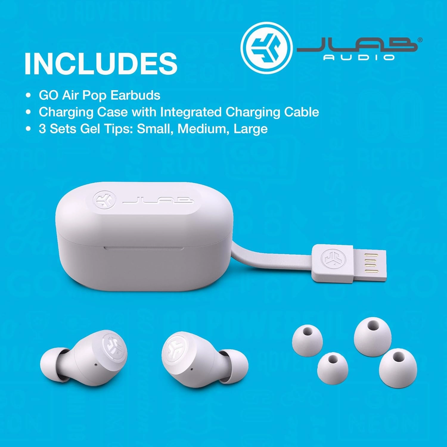 JLab GO Air Pop In-Ear True Wireless Earbuds - Lilac