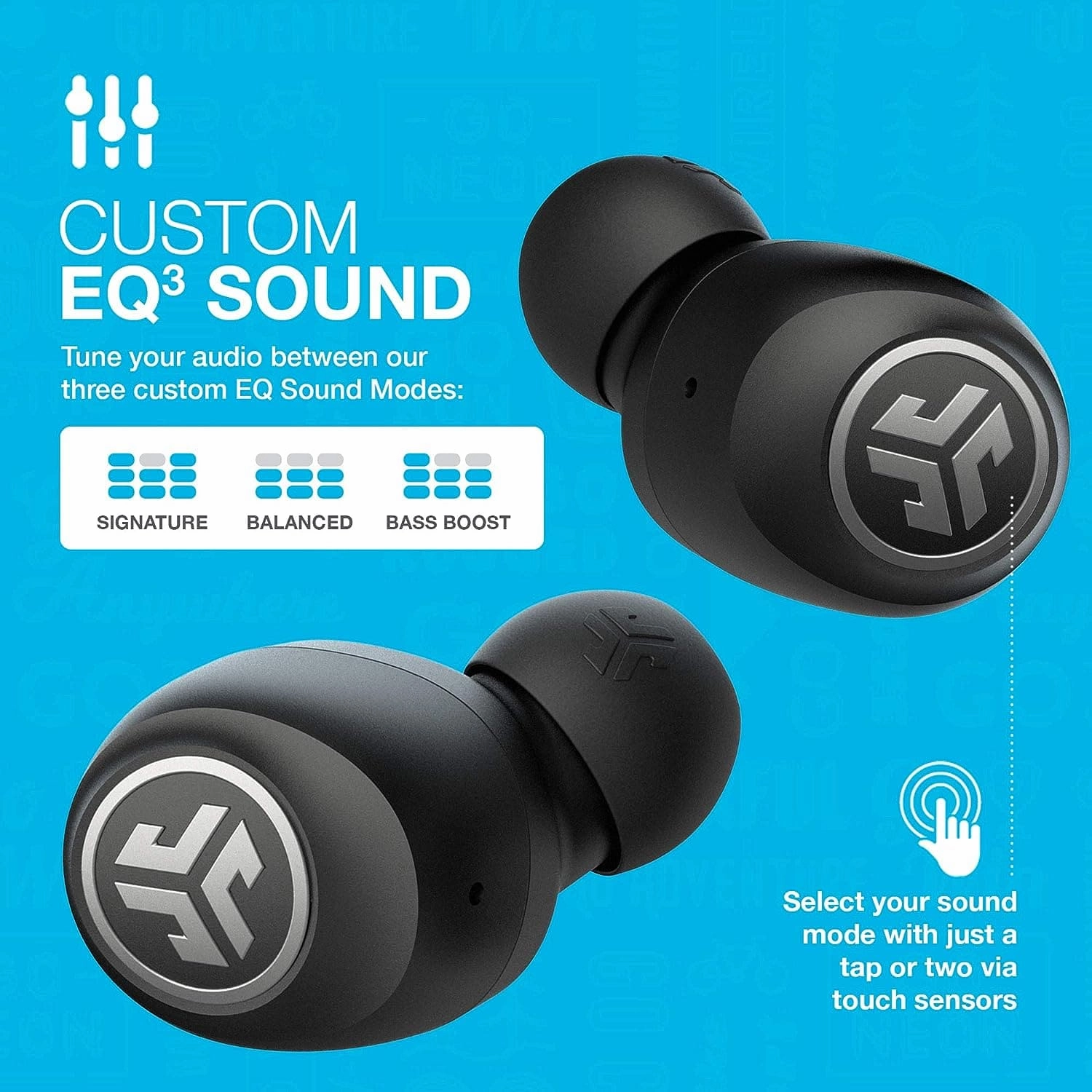 JLab Go Air Wireless Earphones, True Wireless Ear Buds - Black