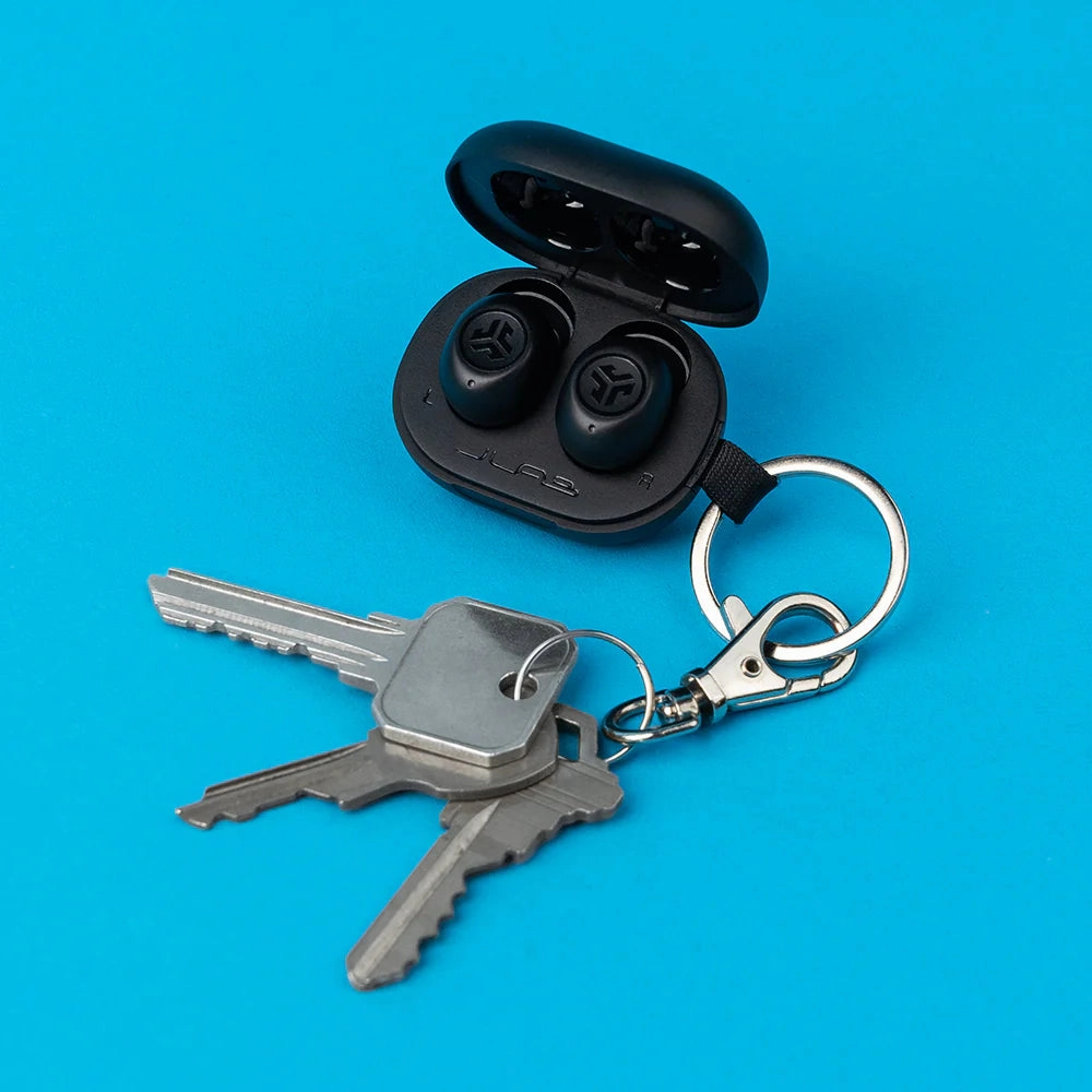 JLab JBuds Air True Wireless Earbuds - Bluetooth Earphones with USB Charging Case, IP55 Sweat-Resistant, Custom EQ3 Sound, Aqua Teal