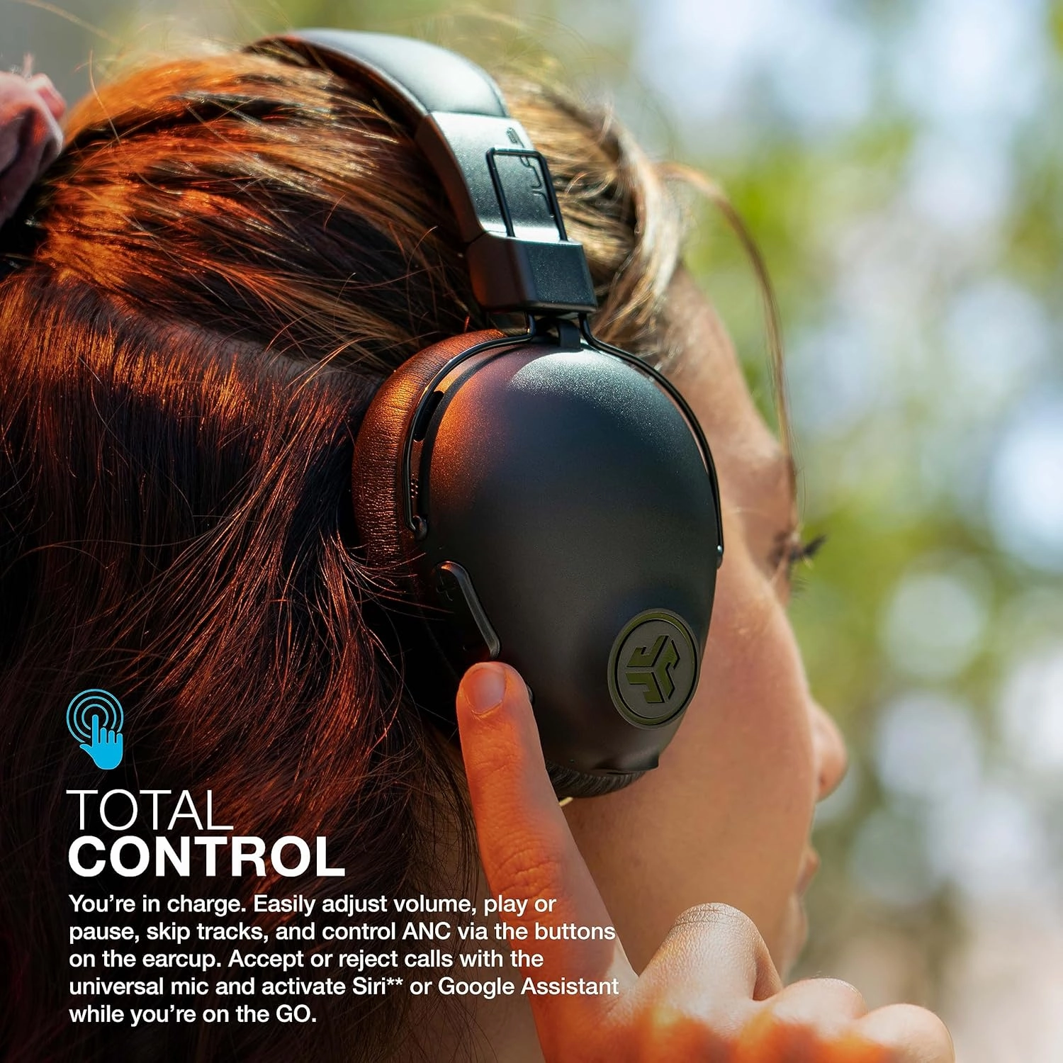 JLab Studio Pro ANC Over-Ear Wireless Headphones - Black