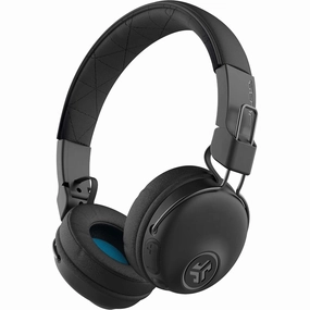 JLab Studio Wireless Headphones, Bluetooth Headphones with 30  Hour Playtime and Custom EQ3 Sound, On-Ear Headphones with Mic, Black bluetooth headphones, cheap wireless headphones, headphones with mic
