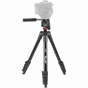 JOBY Compact Advanced Camera Tripod with 3-Way Head - Universal ?-20?? Quick Release, Carrying Bag Included - Compatible with CSC, DSLR, Mirrorless Cameras, Smartphones - Black camera accessories, dslr camera accessories, best camera tripod