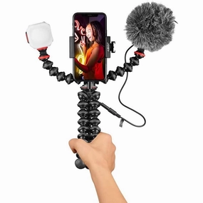 JOBY GorillaPod Mobile Vlogging Kit  Flexible Tripod, Microphone, Mini LED Light, Smartphone Holder  Ideal for IRL, YouTubers & Content Creators nintendo switch accessories, buy nintendo switch, best switch games