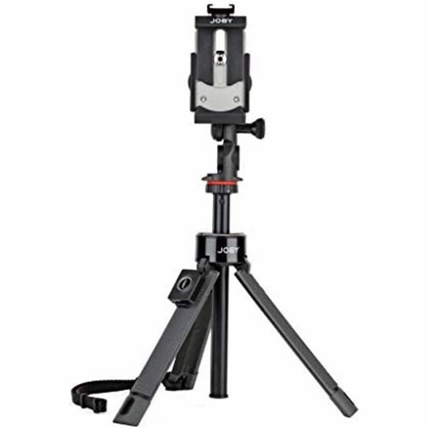 Joby GripTight Pro TelePod JB01534-BWW - Versatile Tripod/Monopod/Selfie Stick with Bluetooth Remote for Smartphones, Action Cameras & Cameras - 1kg Capacity, 360 Ballhead, 1/4" Mount