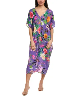 Johnny Was Pleated Cover-Up Caftan