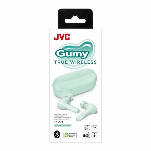 JVC Gumy HA-A7T In-Ear True Wireless Personal Earbuds - Mint Green