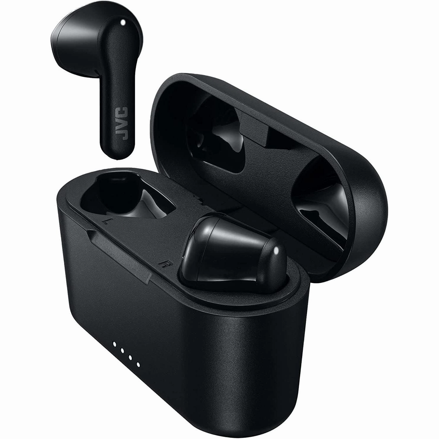 JVC HA-A3T True Wireless Bluetooth earbuds, up to 22 hours battery life, IPX4 water resistance (Black)