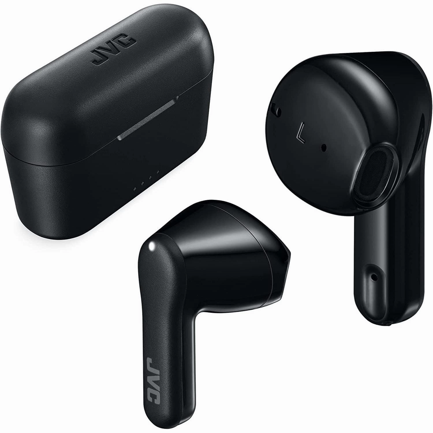 JVC HA-A3T True Wireless Bluetooth earbuds, up to 22 hours battery life, IPX4 water resistance (Black)