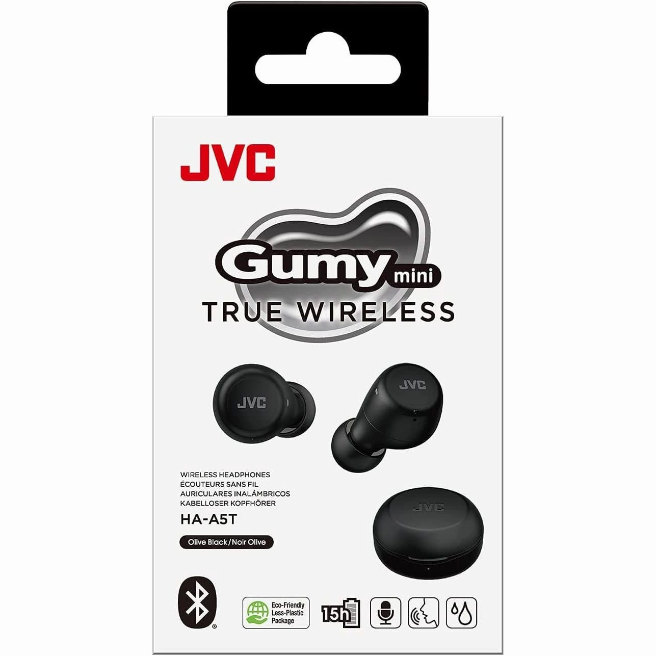 JVC HA-A5T Gumy Mini TWS In-Ear Earbuds - Black