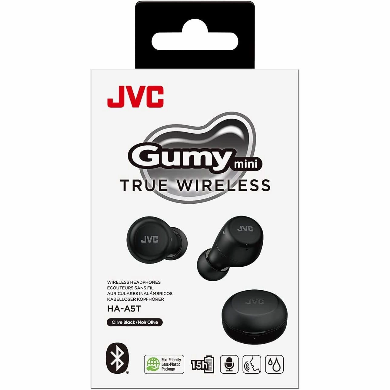 JVC HA-A5T Gumy Mini TWS In-Ear Earbuds - Black