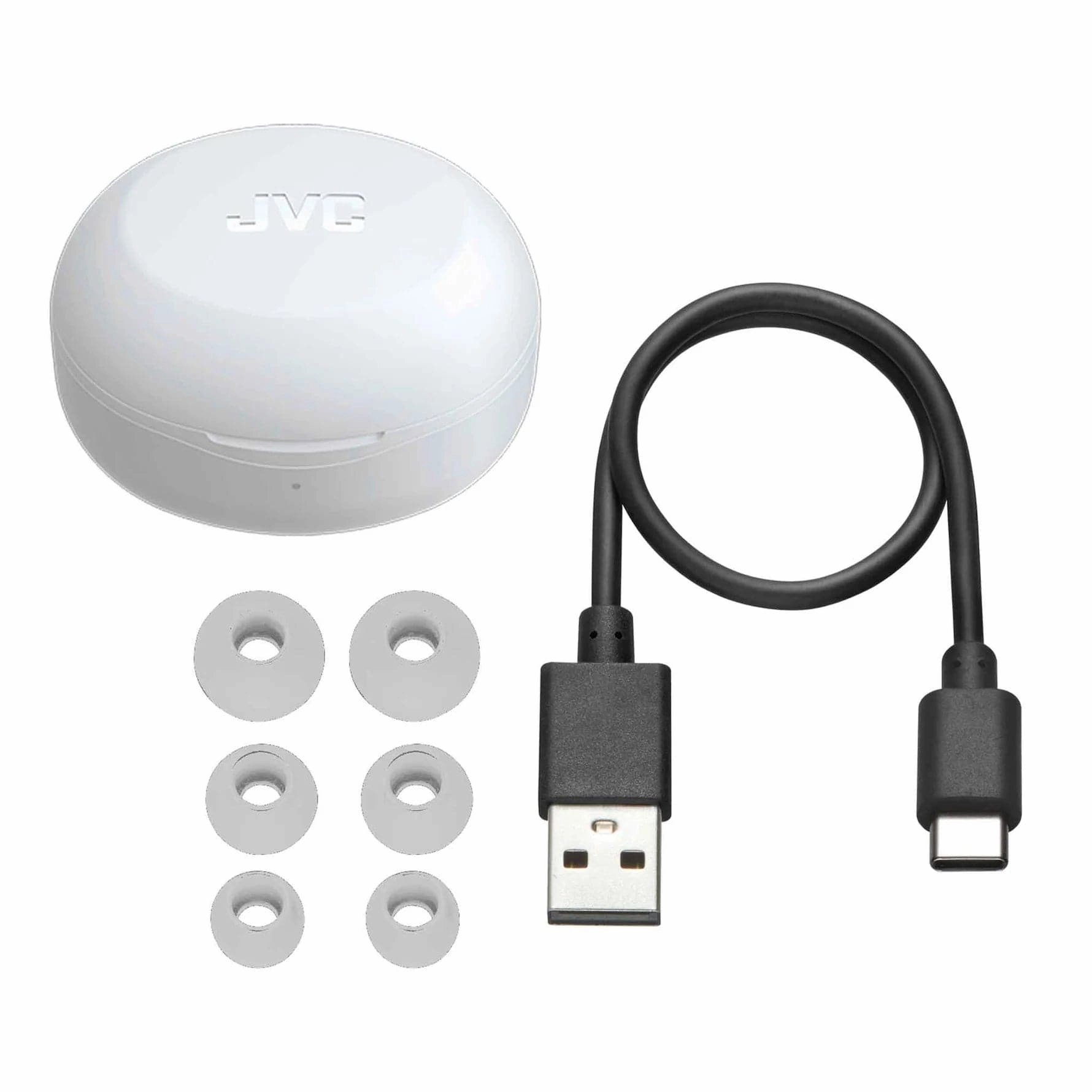 JVC HA-A5T-W Gumy Mini  Wireless Earbuds with Mic - Coconut White