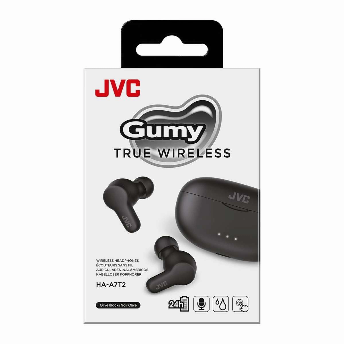 JVC HA-A7T2 Gumy - Wireless Bluetooth Earphones - Black