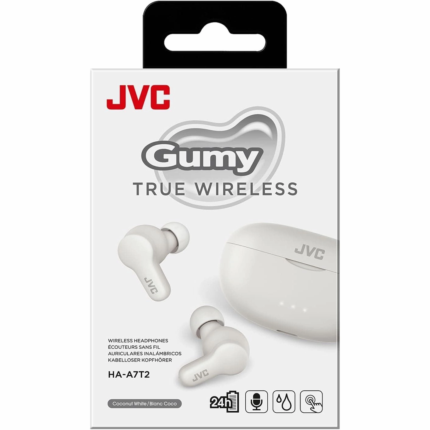 JVC HA-A7T2 Gumy - Wireless Bluetooth Earphones - White
