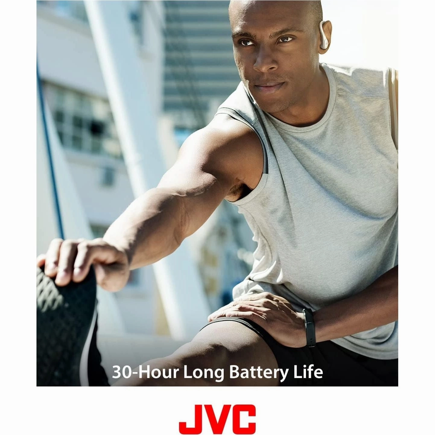 JVC HA-EC25T Wireless Sports Bluetooth Earbuds (Black)