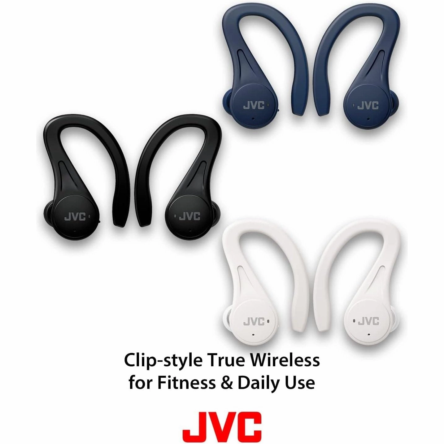 JVC HA-EC25T Wireless Sports Bluetooth Earbuds (Black)