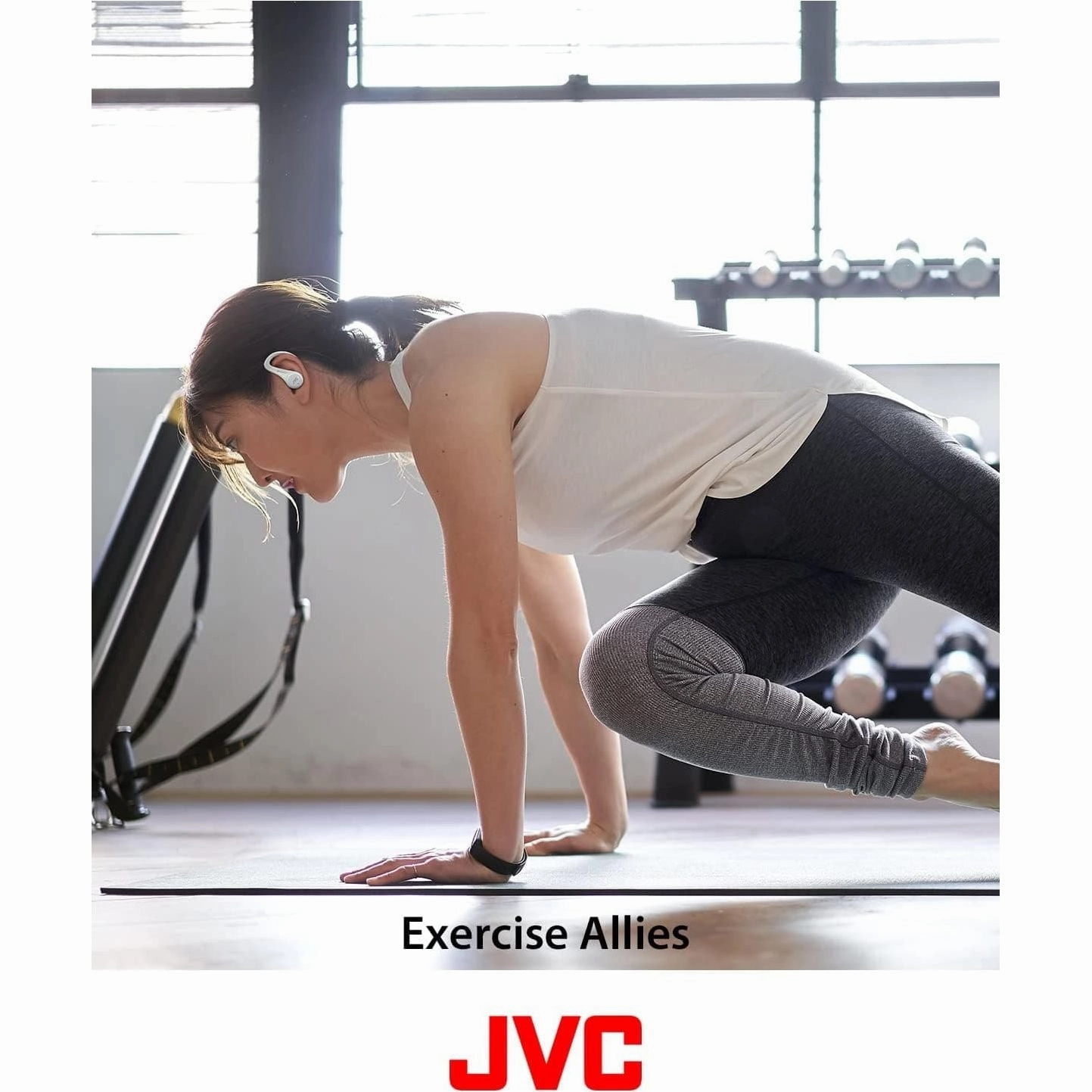 JVC HA-EC25T Wireless Sports Bluetooth Earbuds (Black)