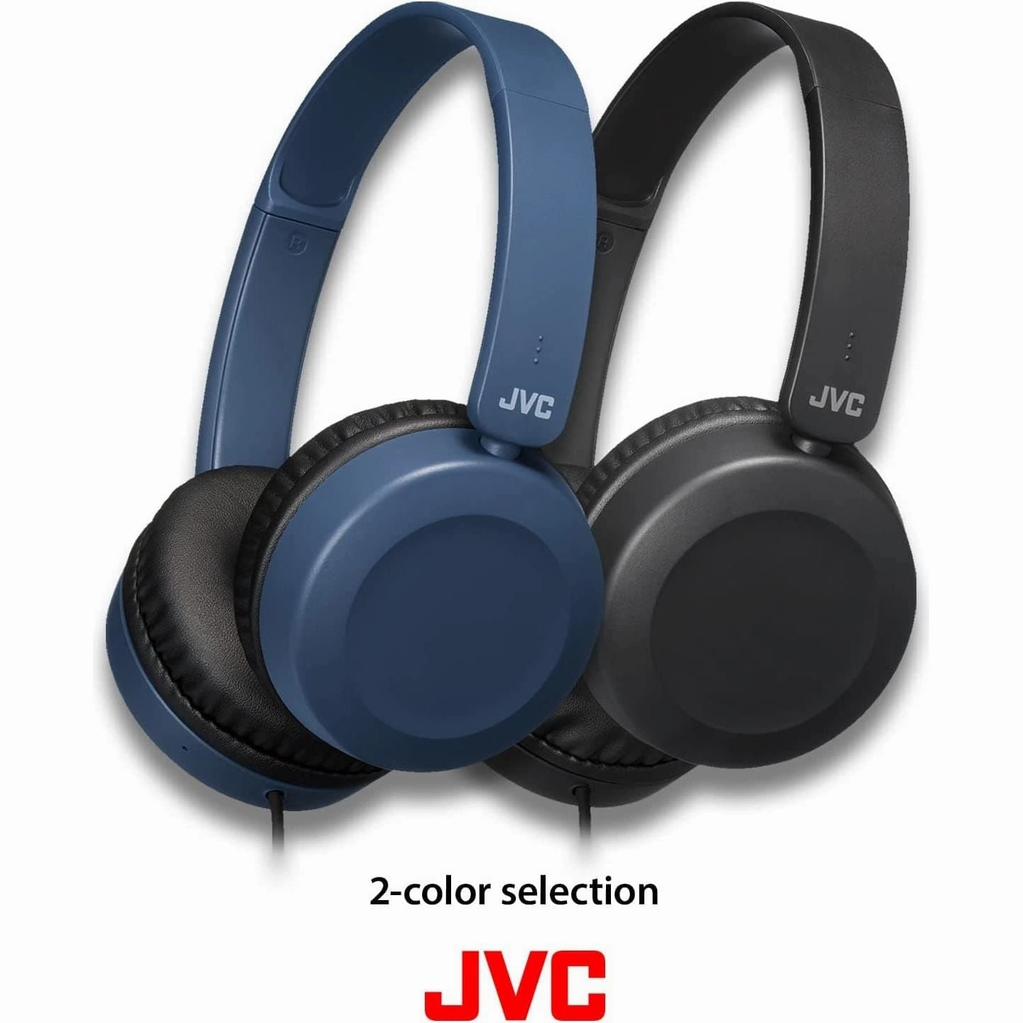 JVC HA-S31M Wired Over-Ear Headband Headphones with Microphone & Remote - Dusty Pink