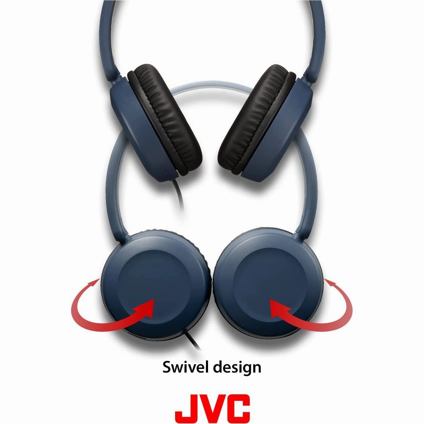 JVC HA-S31M Wired Over-Ear Headband Headphones with Microphone & Remote - Dusty Pink