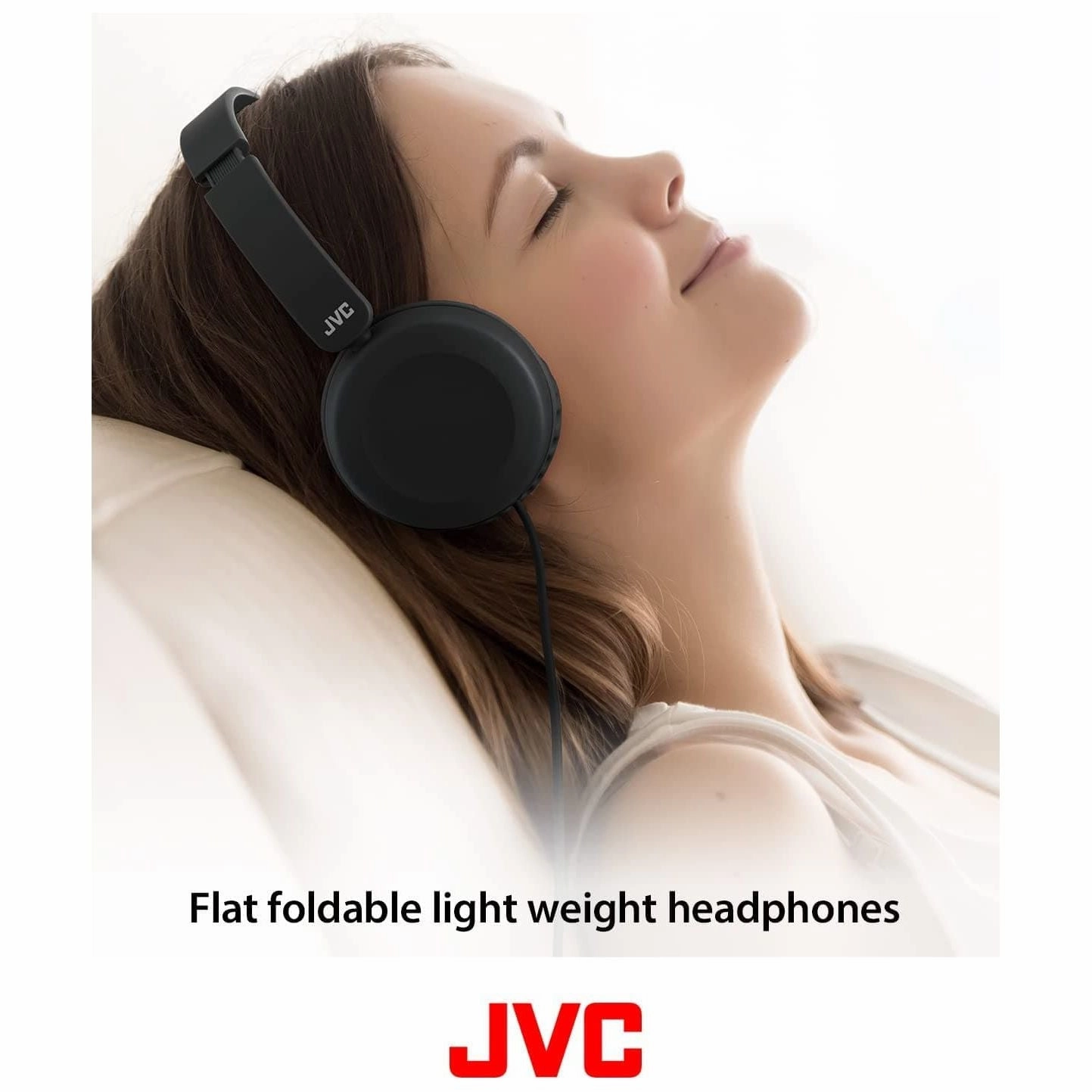 JVC HA-S31M Wired Over-Ear Headband Headphones with Microphone & Remote - Dusty Pink