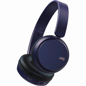 JVC HA-S36WA Bluetooth 5.2 Over-Ear Headphones - Lightweight, Blue bluetooth headphones, cheap wireless headphones, headphones with mic