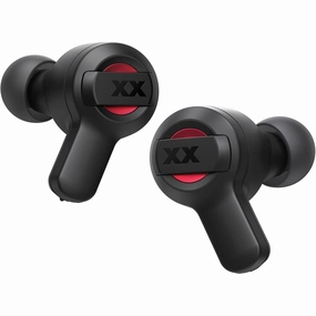 JVC HA-XC62T XX True Wireless Earbuds, 24 Hours Playtime, Water, Dust and Shock Proof, Black & Red earbuds and headphones, true wireless earbuds, noise cancelling earbuds