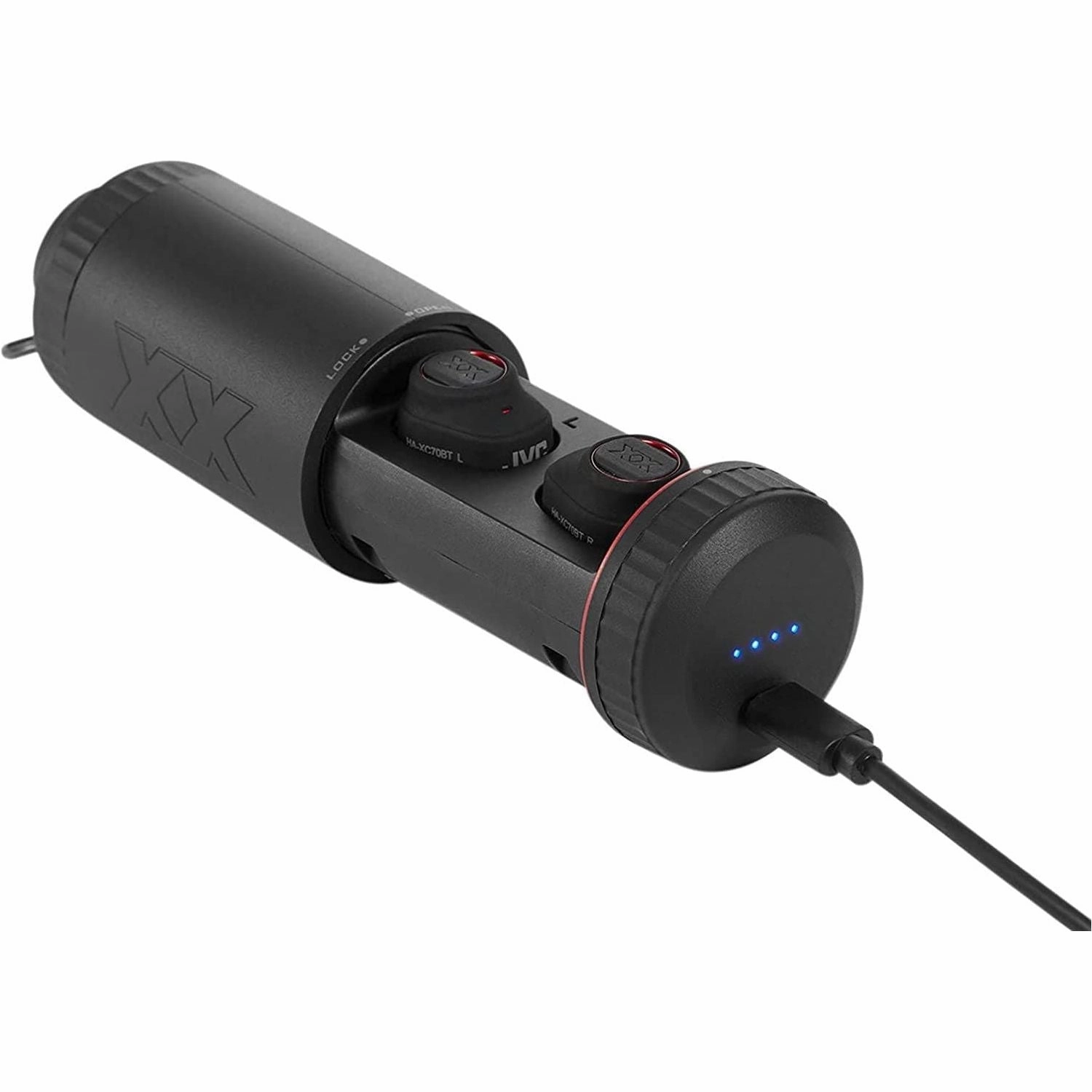 JVC HA-XC70BT In-Ear Wireless Headphones - Black/Red