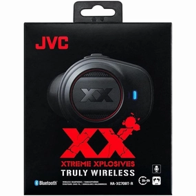 JVC HA-XC70BT In-Ear Wireless Headphones - Black/Red over ear headphones,wireless earphones,headphone accessories,bluetooth earbuds
