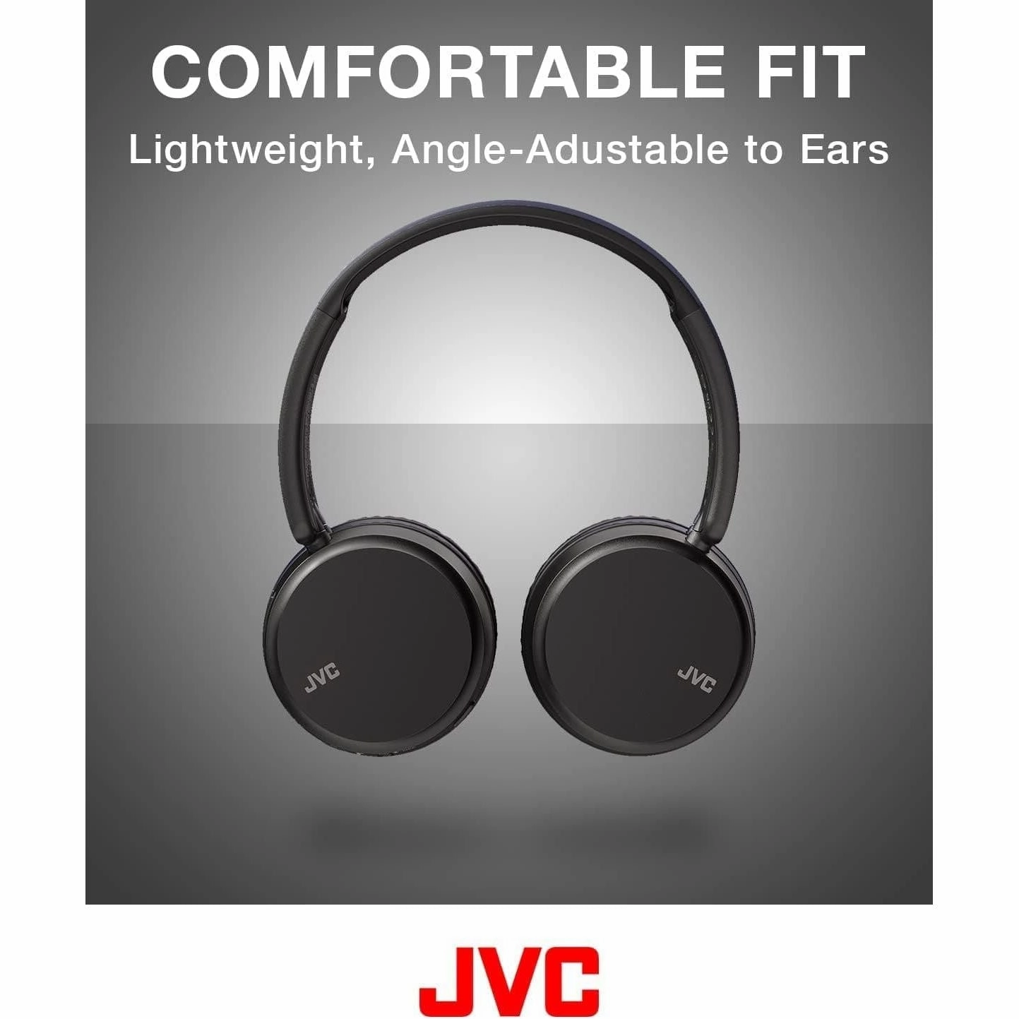 JVC HA-Z37W-A Wireless Bluetooth On-Ear Headphones - 35-Hour Battery Life (Blue)