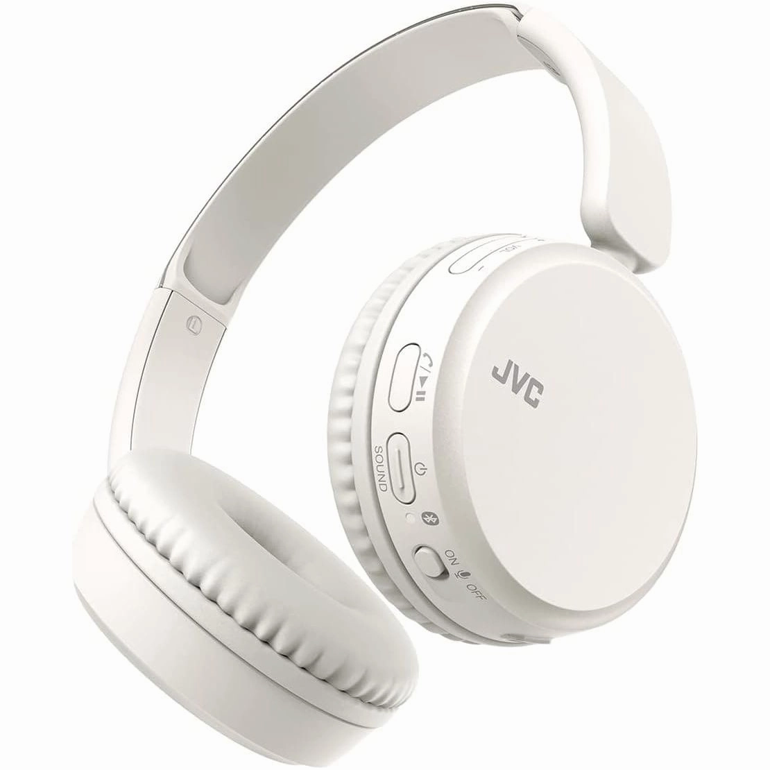 JVC HA-Z37W-W Wireless Bluetooth On-Ear Headphones - 35-Hour Battery, White