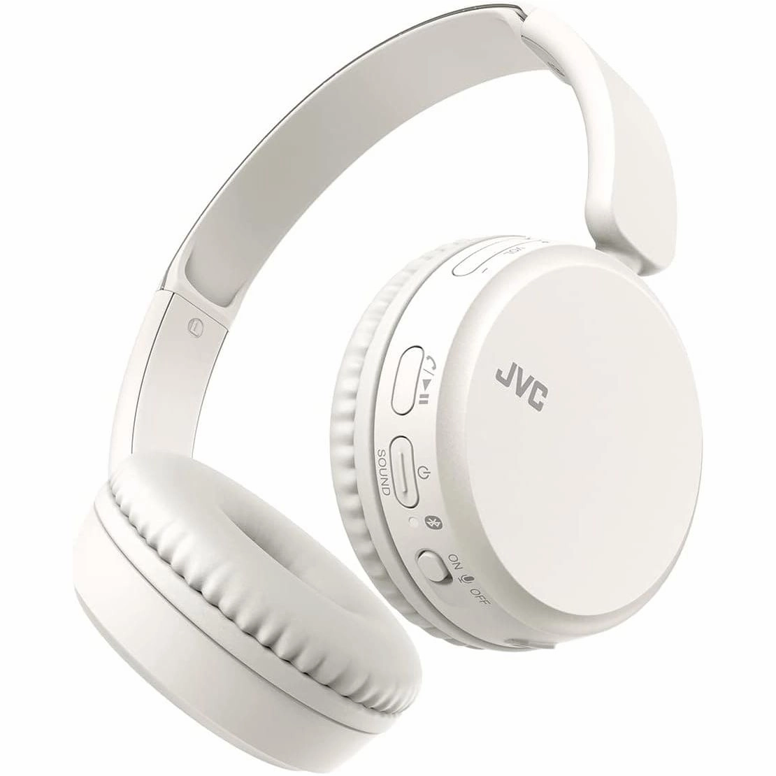 JVC HA-Z37W-W Wireless Bluetooth On-Ear Headphones - 35-Hour Battery, White