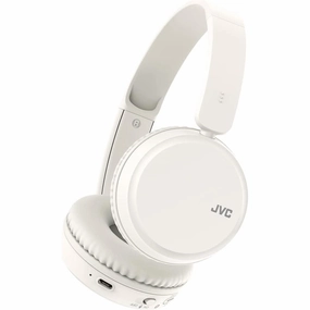 JVC HA-Z37W-W Wireless Bluetooth On-Ear Headphones - 35-Hour Battery, White earbuds and headphones, true wireless earbuds, noise cancelling earbuds