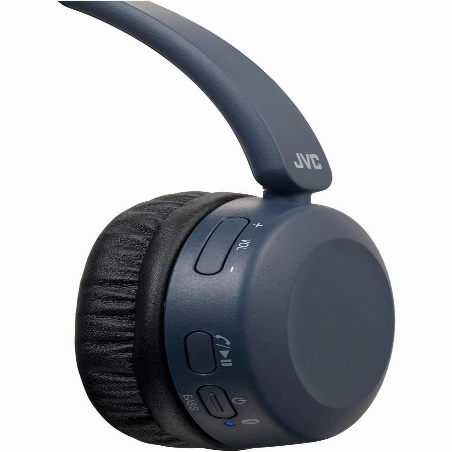 JVC Wireless Bluetooth Foldable Deep Bass On Ear Lightweight HA-S31BT Headphones, Blue
