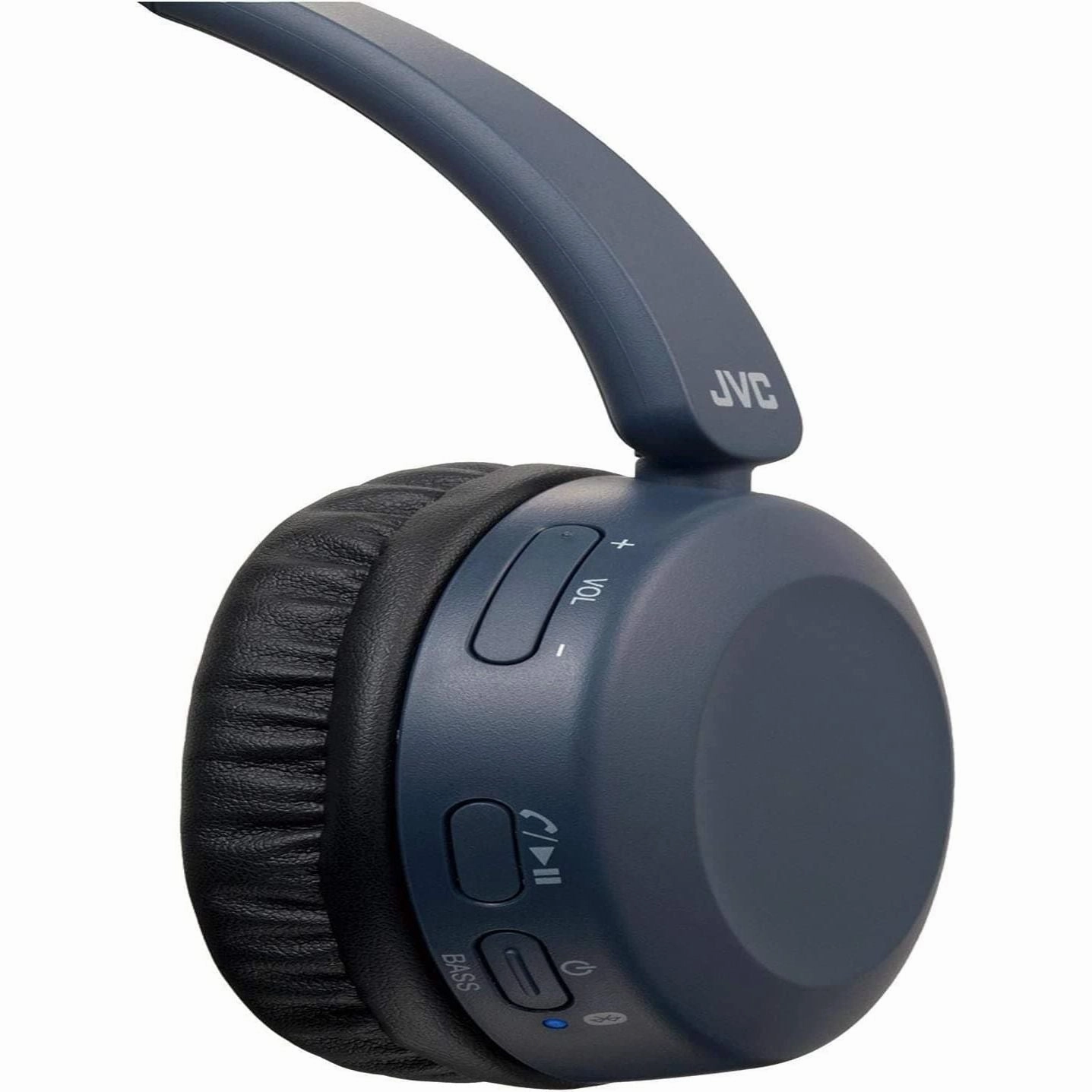 JVC Wireless Bluetooth Foldable Deep Bass On Ear Lightweight HA-S31BT Headphones, Blue