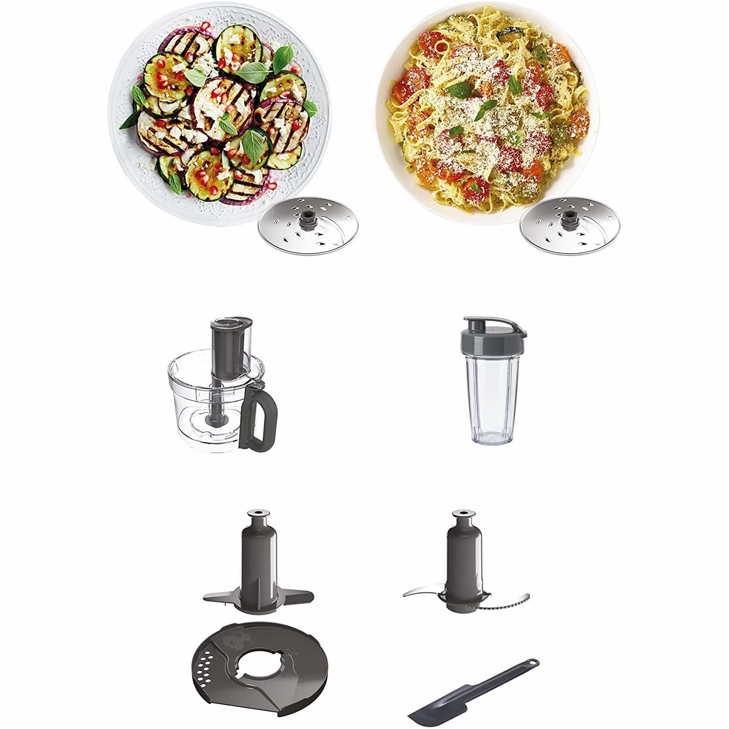 Kenwood Multipro Express 2-in-1 Food Processor FDP65.180SI  Silver