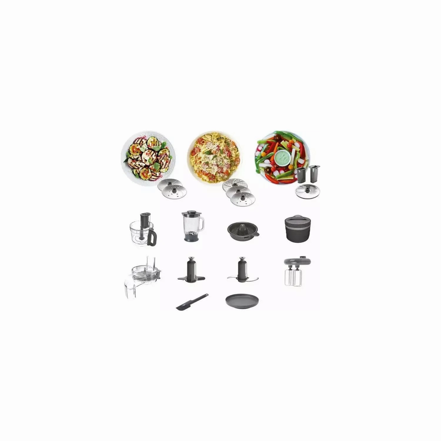 Kenwood MultiPro Express Weigh Food Processor, 8 Processing Tools, Variable Speed with Pulse Function, Integrated Digital Scales, Capacity 3L