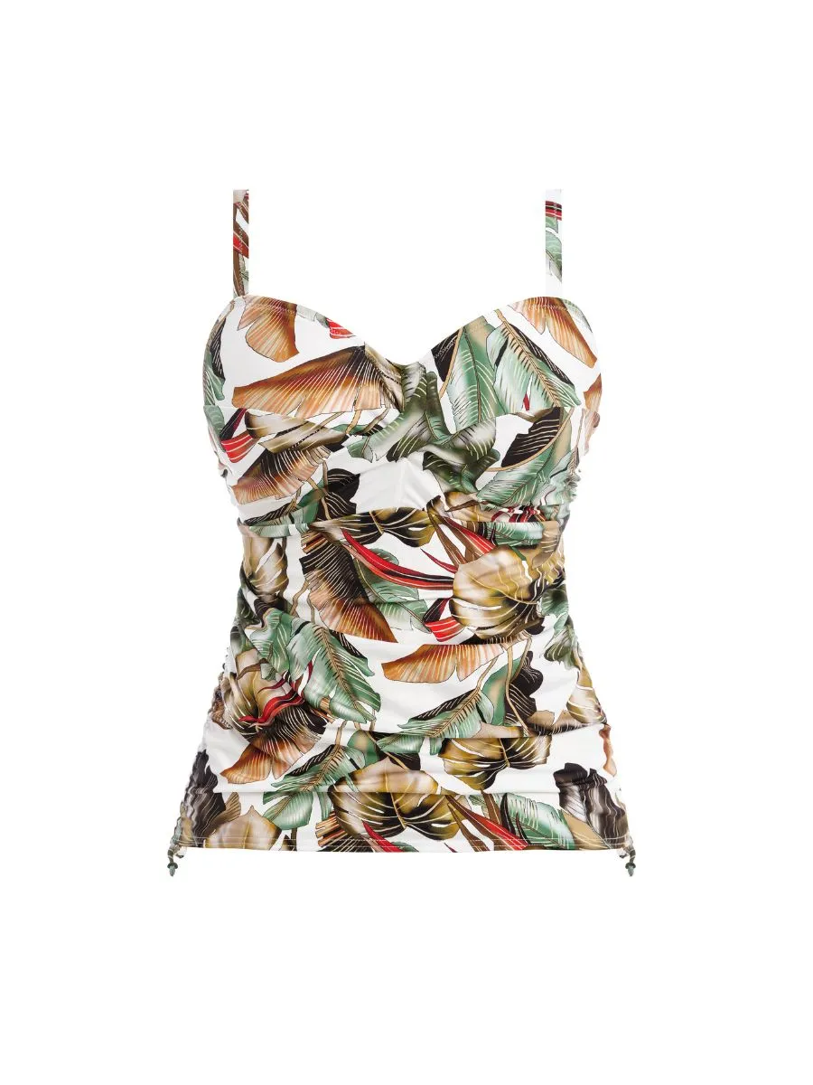 Kinabalu Twist Front Tankini - Jungle