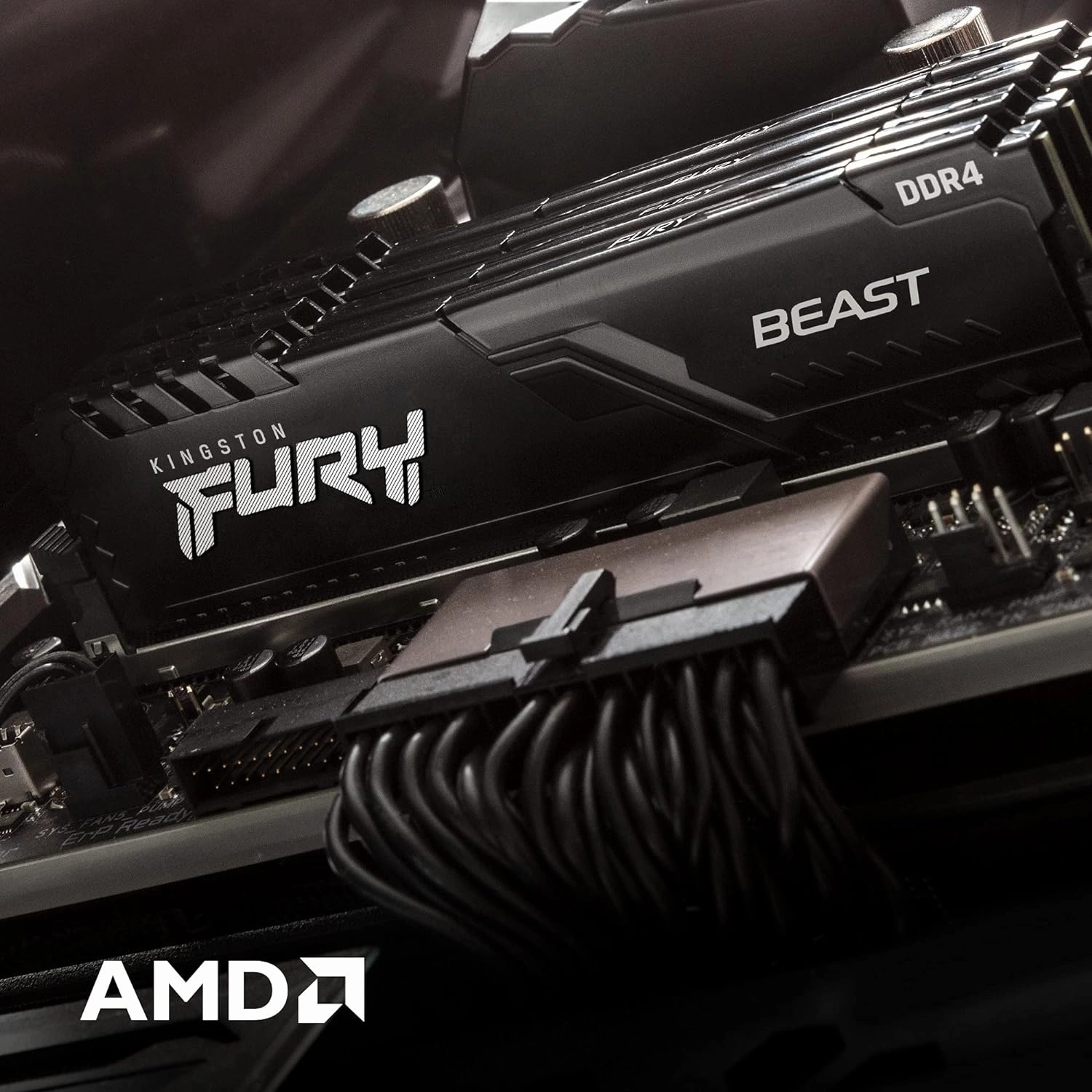 Kingston FURY Beast 16GB (2x8GB) DDR4 3200MHz CL16 Desktop Memory Kit - KF432C16BBK2/16