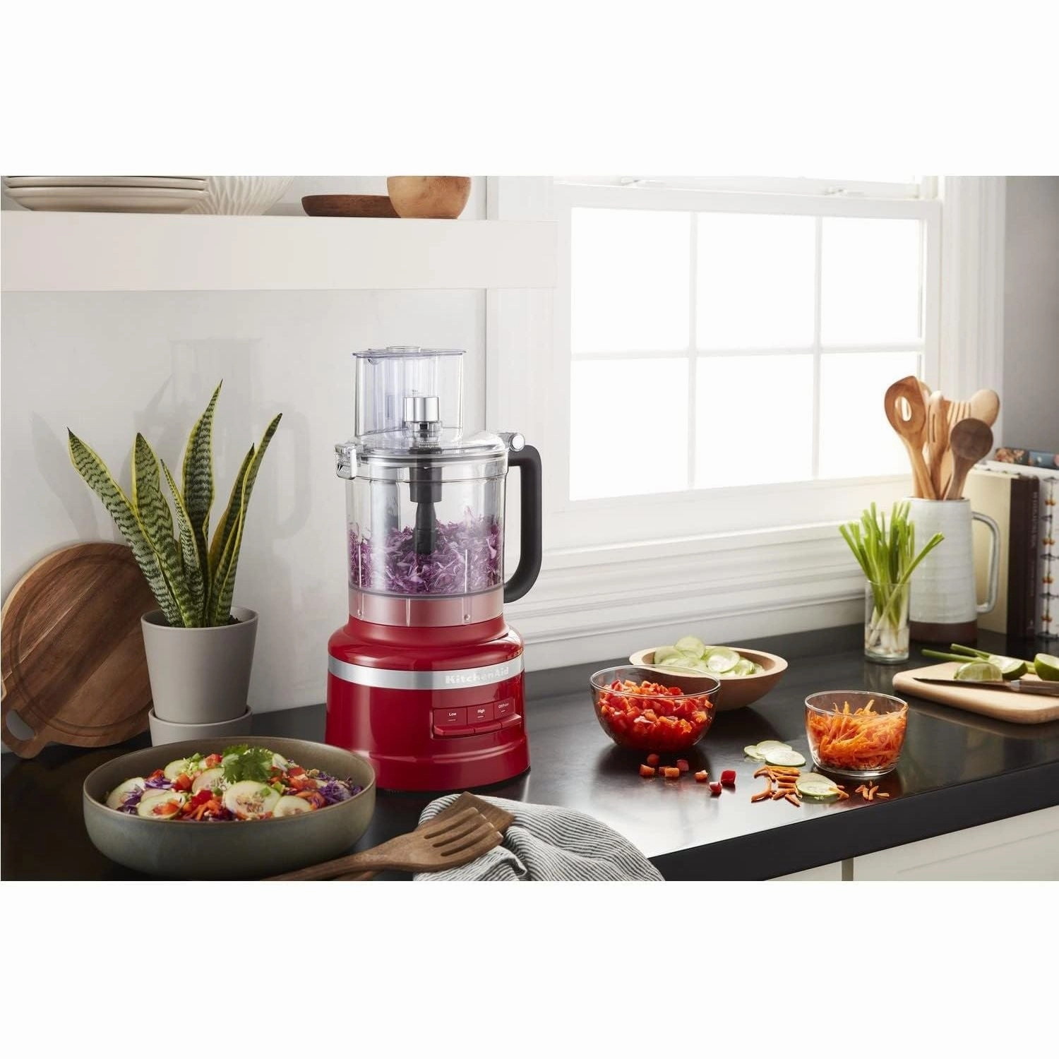 KitchenAid 3.1L Food Processor  Empire Red (Model 5KFP1319BER)