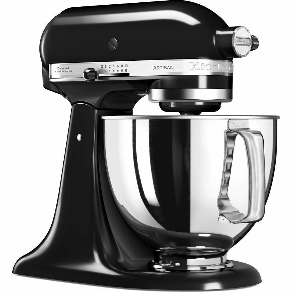 KitchenAid Artisan Tilt-Head 4.8L Stand Mixer - Onyx Black (5KSM125BOB)