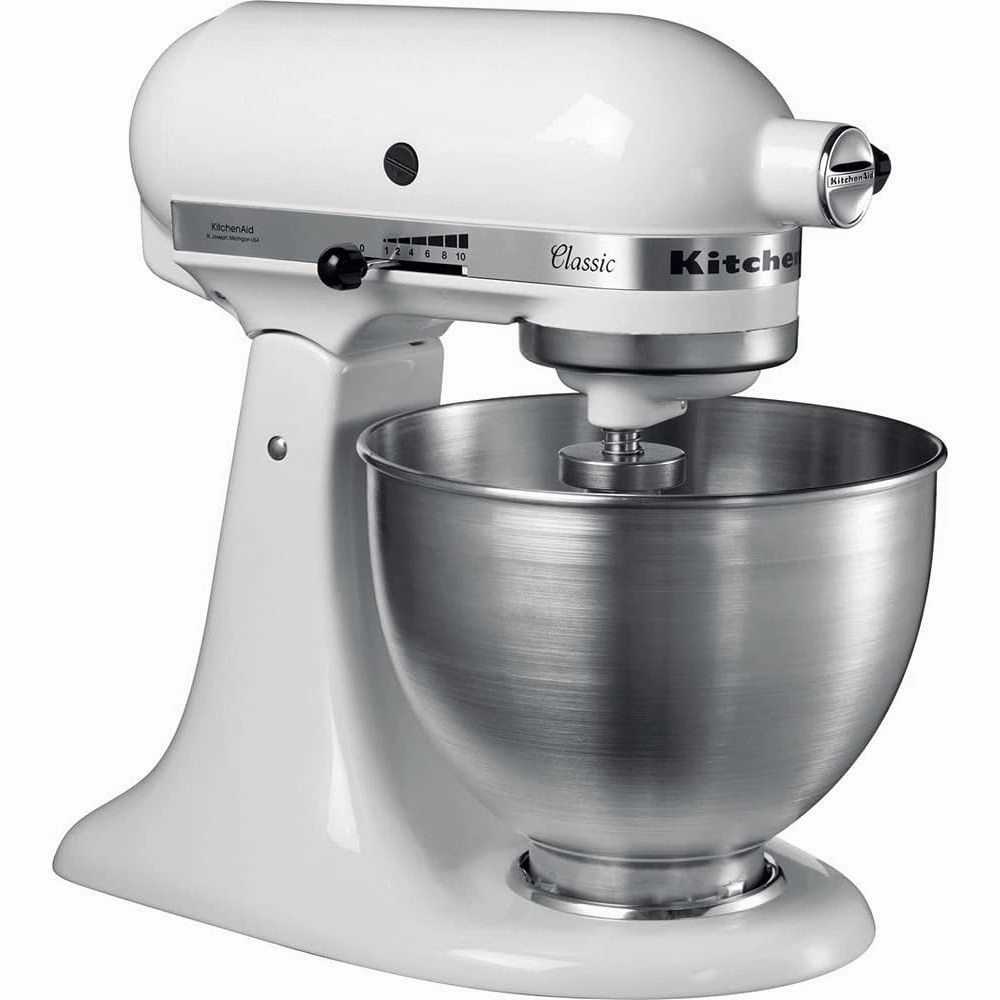 KitchenAid K45 Classic Stand Mixer, 4.3L, 275W, 10 Speeds, Includes Whisk, Beater, Dough Hook, White (5K45SSBWH) phone accessories, mobile phone cases, best charging cable