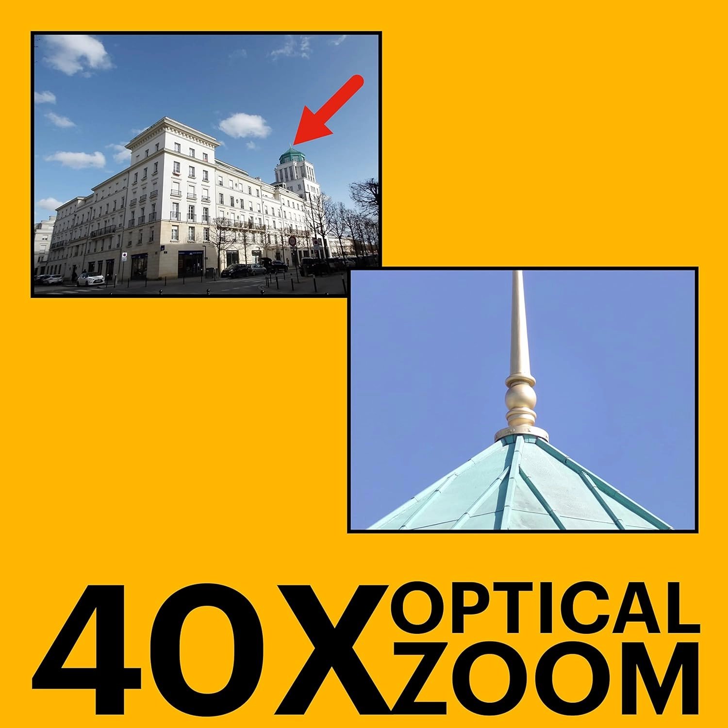 KODAK Pixpro Astro Zoom AZ405 - Digital Bridge Camera, 42x Zoom, 24 mm Wide-angle Lens, 20 Megapixels, 3" LCD Display, 1080p Full HD Video, OIS, AA Battery - Black